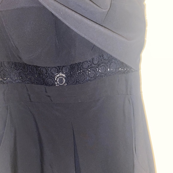 Black Mini Dress with Pockets - Picture 7 of 8